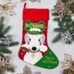 Personalised Bedlington Terrier Dog Christmas Treat Stocking for Pets