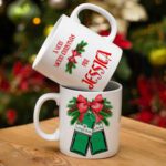 Personalised Funny Gin Christmas Mug Festive Gift