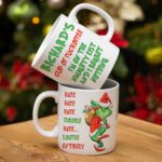 Personalised Funny Grinch Christmas Mug Festive Gift
