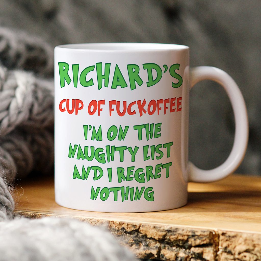 Personalised Grinch Funny Christmas Mug Festive Gift