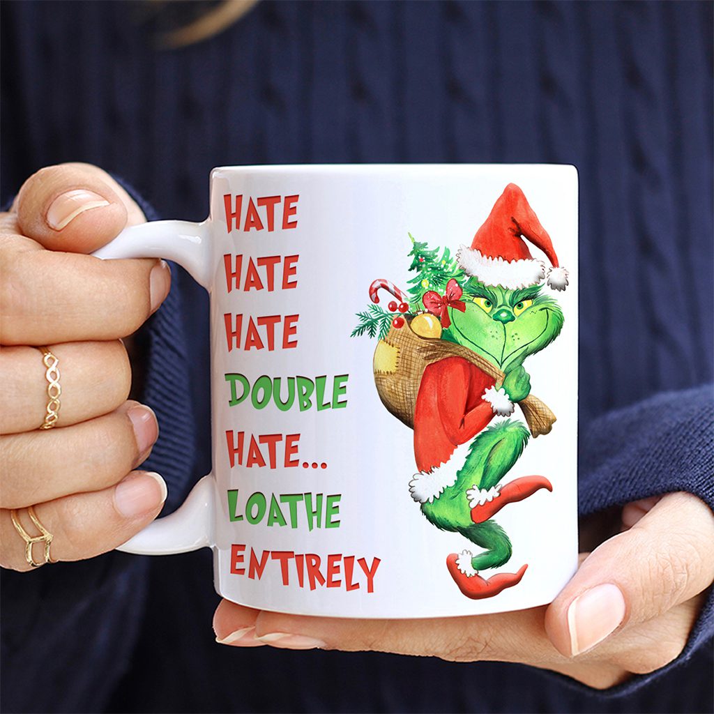 Personalised Grinch Funny Christmas Mug Festive Gift