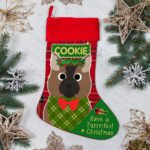 Personalised Brown Cat Christmas Treat Stocking Festive Pet Gift