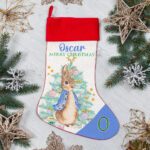 Personalised Peter Rabbit Christmas Stocking Boys Festive Gift