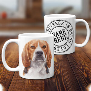 Personalised Beagle Dog Mug KDM01