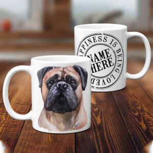 Personalised Bullmastiff Dog Mug KDM09