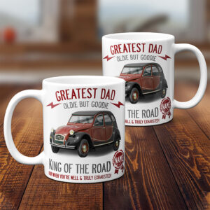 Personalised Citroen 2CV Classic Car Dad Mug CLD04