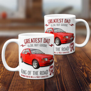 Personalised Escort RS Turbo Classic Car Dad Mug CLD05