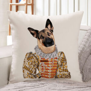 Personalised German Shepherd Alsatian Vintage Dog Cushion Cover VDC29