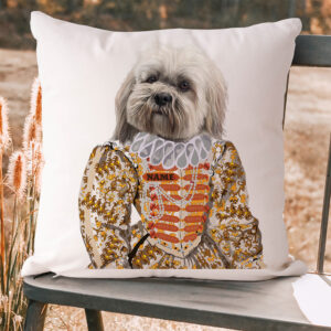 Personalised Lhasa Apso Vintage Dog Cushion Cover VDC39