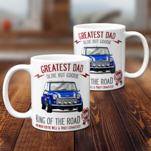 Personalised Mini Cooper Classic Car Dad Mug CLD34