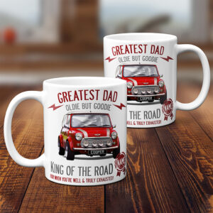 Personalised Mini Cooper Classic Car Dad Mug CLD35