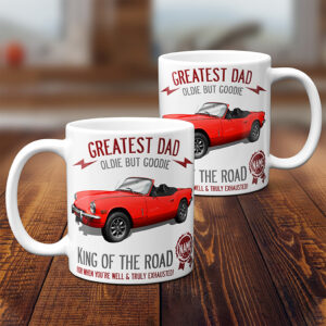 Personalised Triumph Spitfire Classic Car Dad Mug CLD52