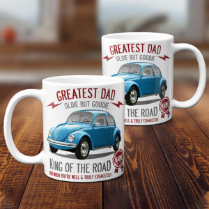Personalised Volkswagen Beetle Classic Car Dad Mug CLD58