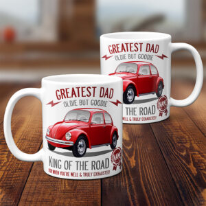 Personalised Volkswagen Beetle Classic Car Dad Mug CLD59