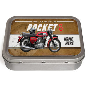 Personalised BSA Rocket 3 Motorcycle Tobacco Tin VBP04