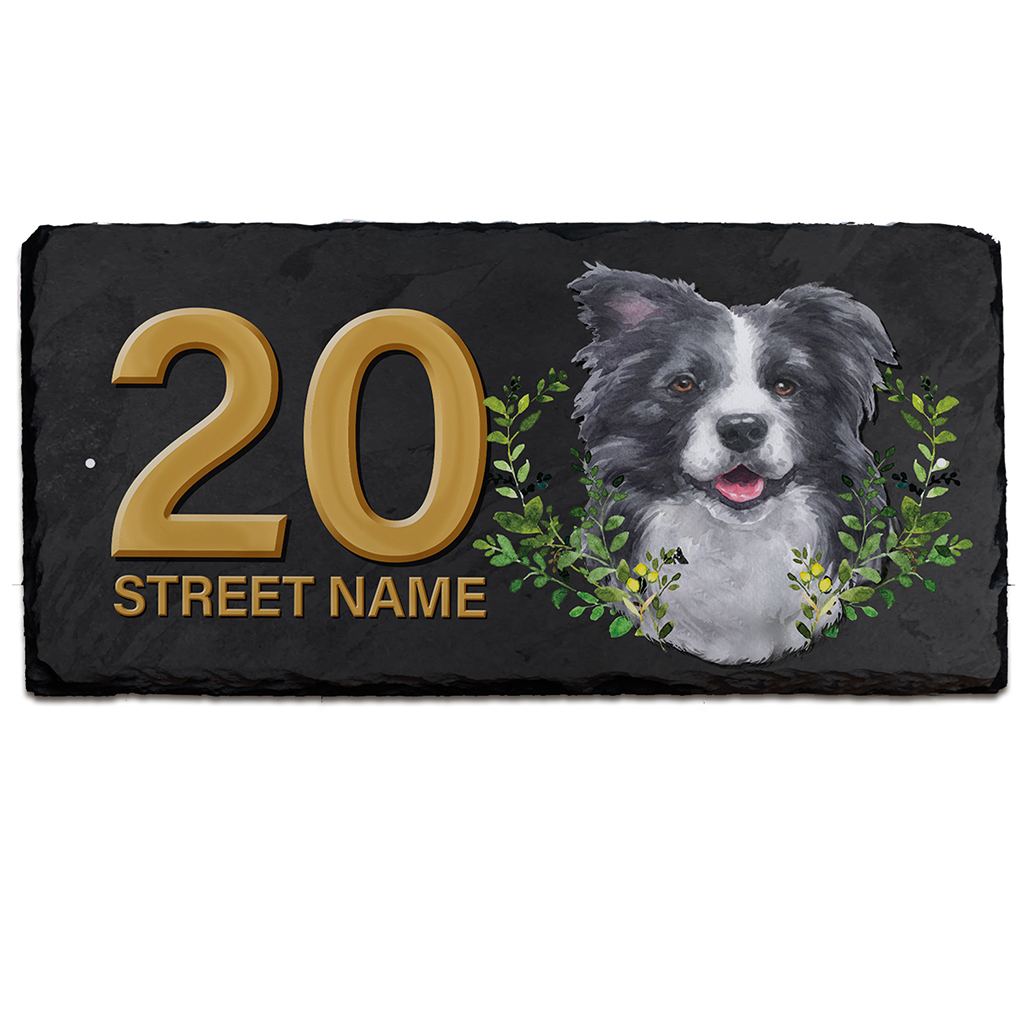 thumbnail image 2 of Border Collie Metal Sign,custom Dog Name Sign,border Collie Wall Decor,personalized Dog Wall Art 2 of 12