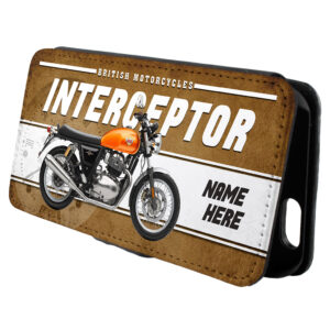 Personalised Royal Enfield Interceptor Classic Motorcycle Phone Case VBP32