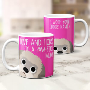 Personalised Shih Tzu Dog Paw-fect Mum Dad Mug CP52