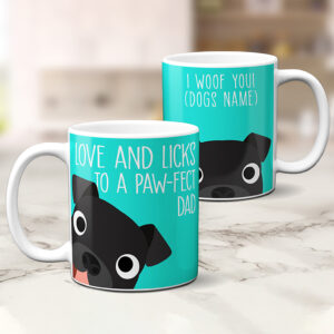 Personalised Staffy Dog Paw-fect Mum Dad Mug CP55