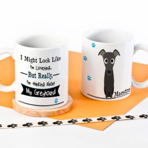 Personalised Greyhound Dog Mug DM28