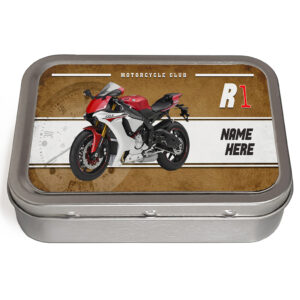 Personalised Yamaha R1 Motorcycle Tobacco Tin VBP61