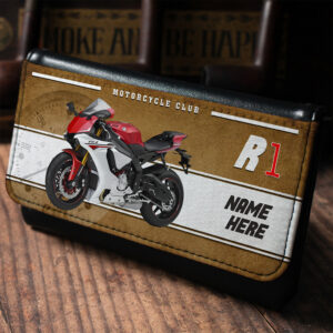 Personalised Yamaha R1 Classic Motorcycle Tobacco Pouch VBP61