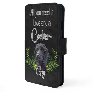 Personalised Cocker Spaniel Dog Flip Phone Case ND04