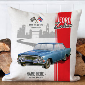 Personalised Ford Zodiac MK3 Classic Car Cushion Cover CC18