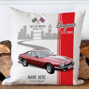 Personalised Jaguar XJS Coupe Classic Car Cushion Cover CC20