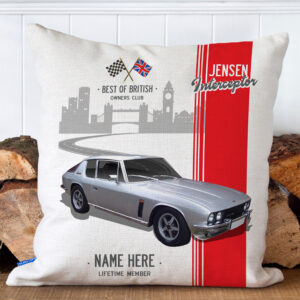 Personalised Jensen Interceptor Classic Car Cushion Cover CC23