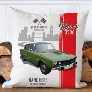 Personalised Rover 3500 Classic Car Cushion Cover CC35