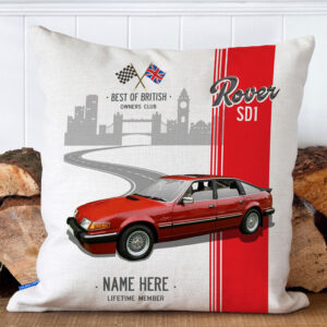 Personalised Rover SD1 Classic Car Cushion Cover CC36