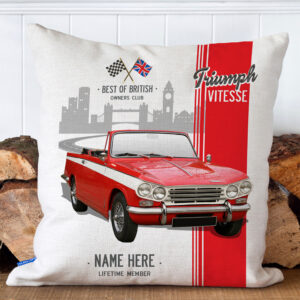 Personalised Triumph Vitesse Classic Car Cushion Cover CC45