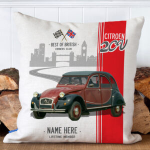 Personalised Citroen 2CV Classic Car Cushion Cover CC61