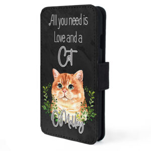 Personalised Ginger Cat Flip Phone Case ND65