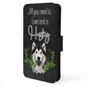 Personalised Husky Dog Flip Phone Case ND34