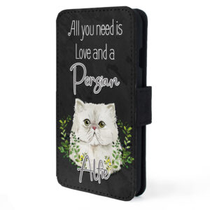 Personalised Persian Cat Flip Phone Case ND68