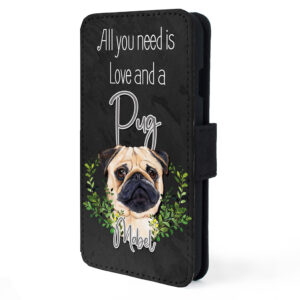 Personalised Pug Dog Flip Phone Case ND42