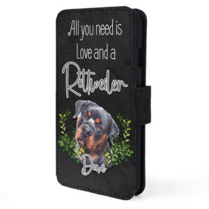 Personalised Rottweiler Dog Flip Phone Case ND43
