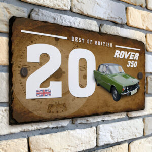 Personalised Rover 350 Classic Car House Number Slate CLS45