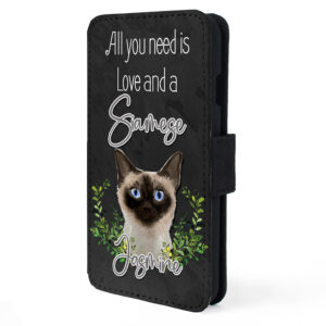 Personalised Siamese Cat Flip Phone Case ND69