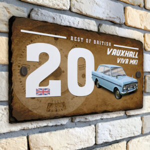 Personalised Vauxhall Viva MK1 Classic Car House Number Slate CLS57