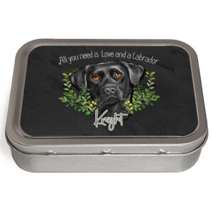 Personalised Labrador Dog Tin NDD06