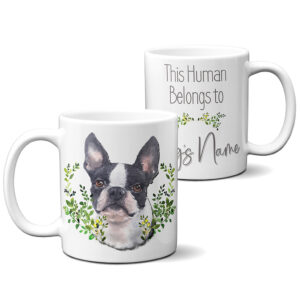 Personalised Boston Terrier Dog Mug NDM09