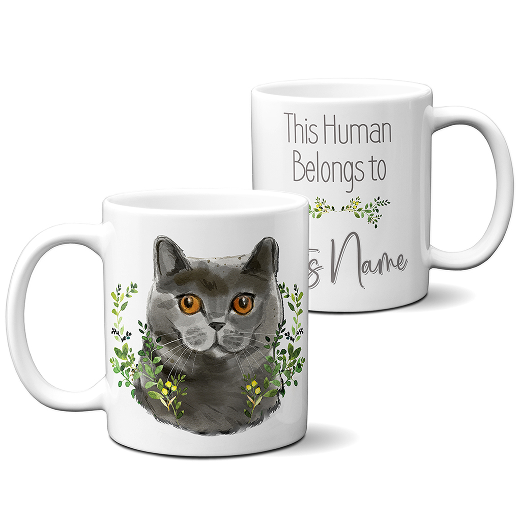 Personalised Shorthair Cat Mug NDM63