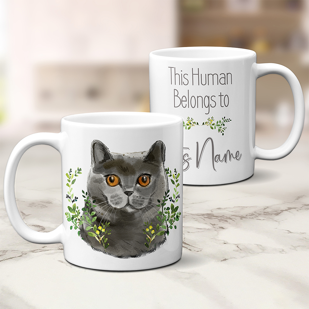 Personalised Shorthair Cat Mug NDM63 - Image 2