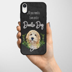 Personalised Doodle Dog Gel Phone Case ND22