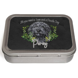 Personalised Doodle Dog Tin NDD23