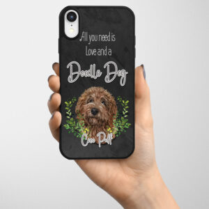 Personalised Doodle Dog Gel Phone Case ND25