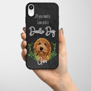 Personalised Doodle Dog Gel Phone Case ND26